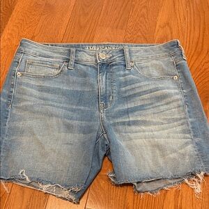 American Eagle Outfitters Light Blue Stretch Denim Shorts